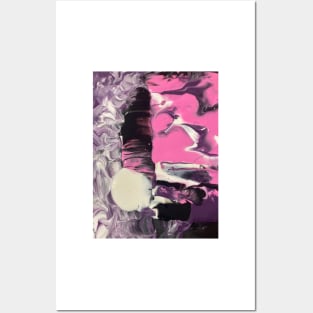 Purple and Pink Abstract Posters and Art